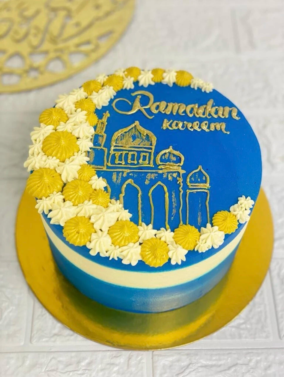 Ramadan Special Cream Cake - Blue